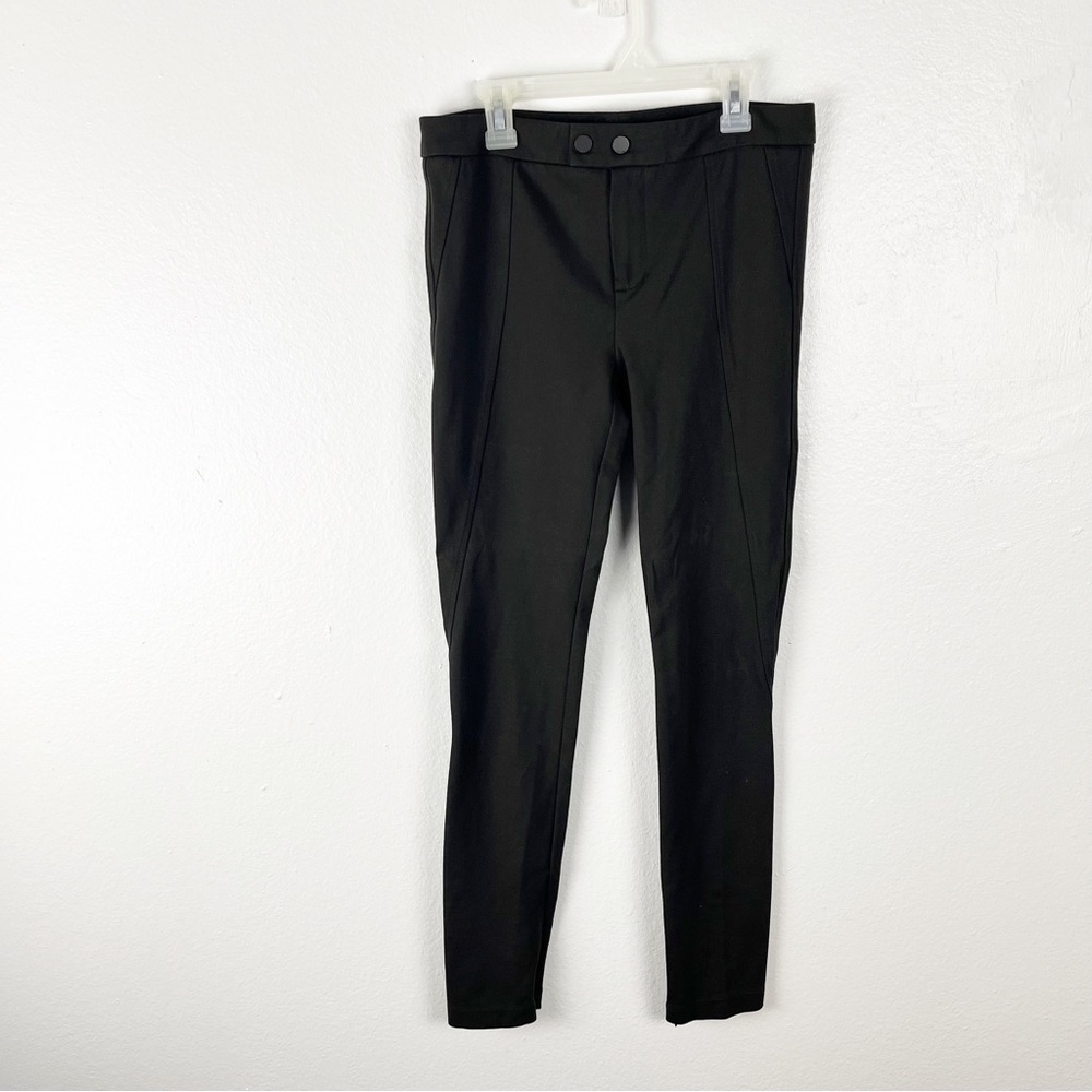VINCE Green Button Snap Closure Pants Slacks Size 6 Career Structured Neutral